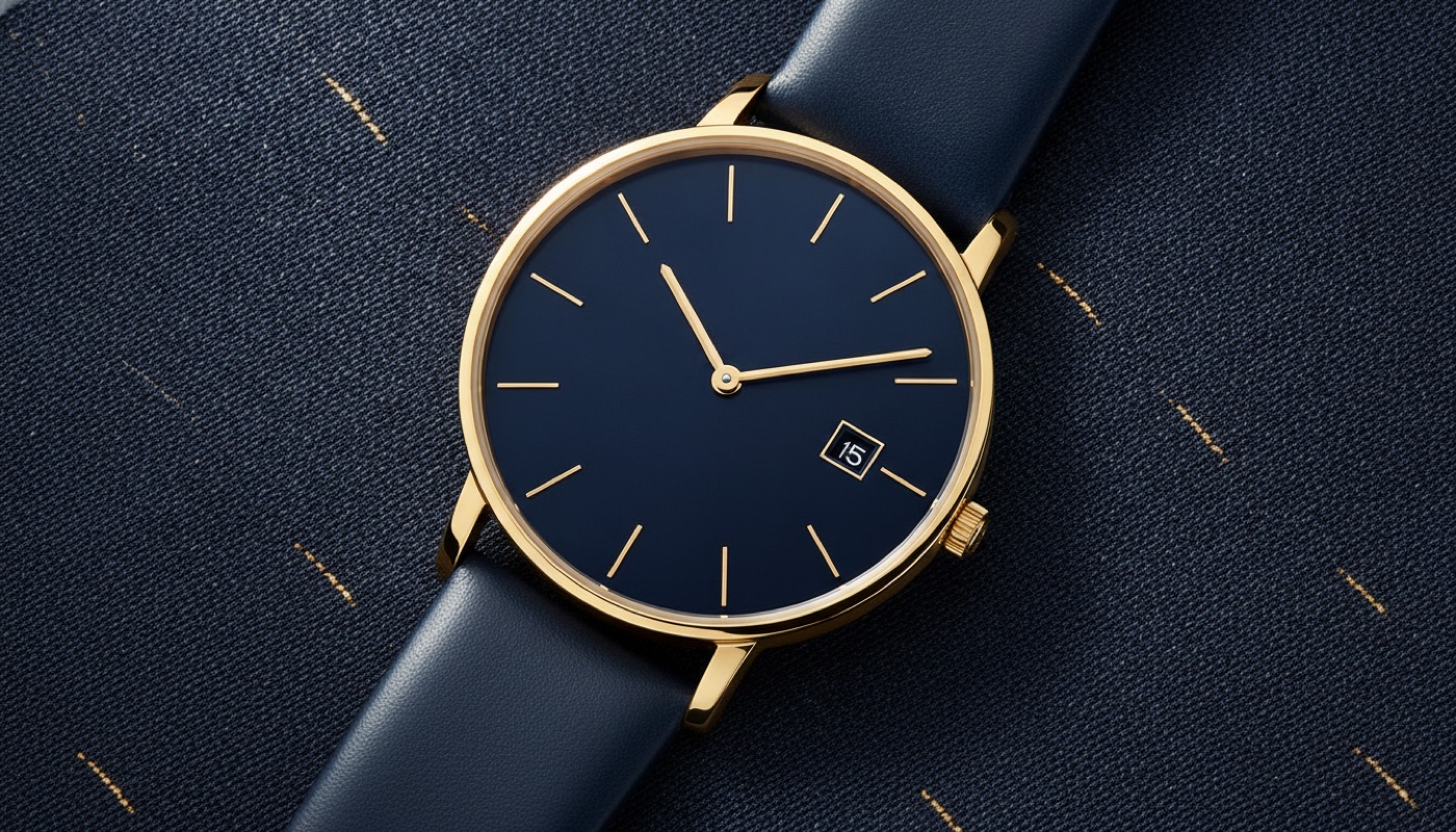Targa Just Date watch — a clean dress dial with a discreet date window at three o'clock